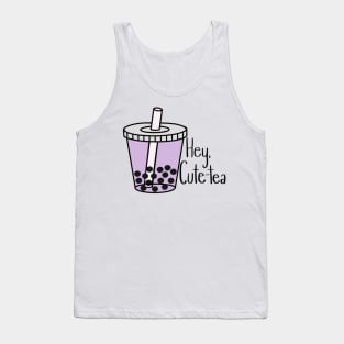 Hey cutie boba bubble tea Tank Top